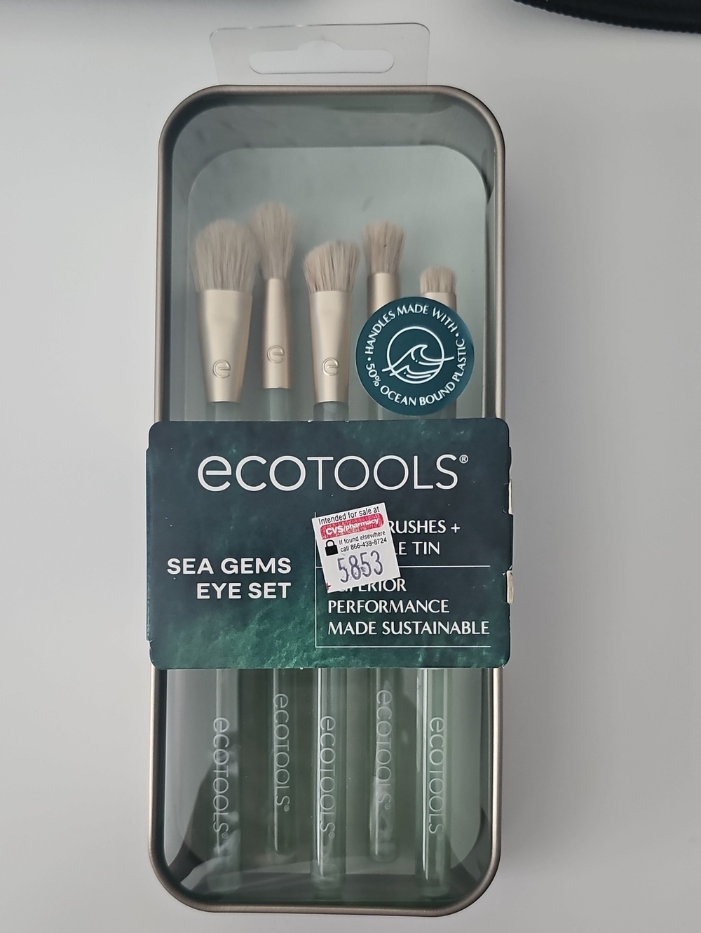 ecotools Sea Gems Eye Brush Set in Green and Beige